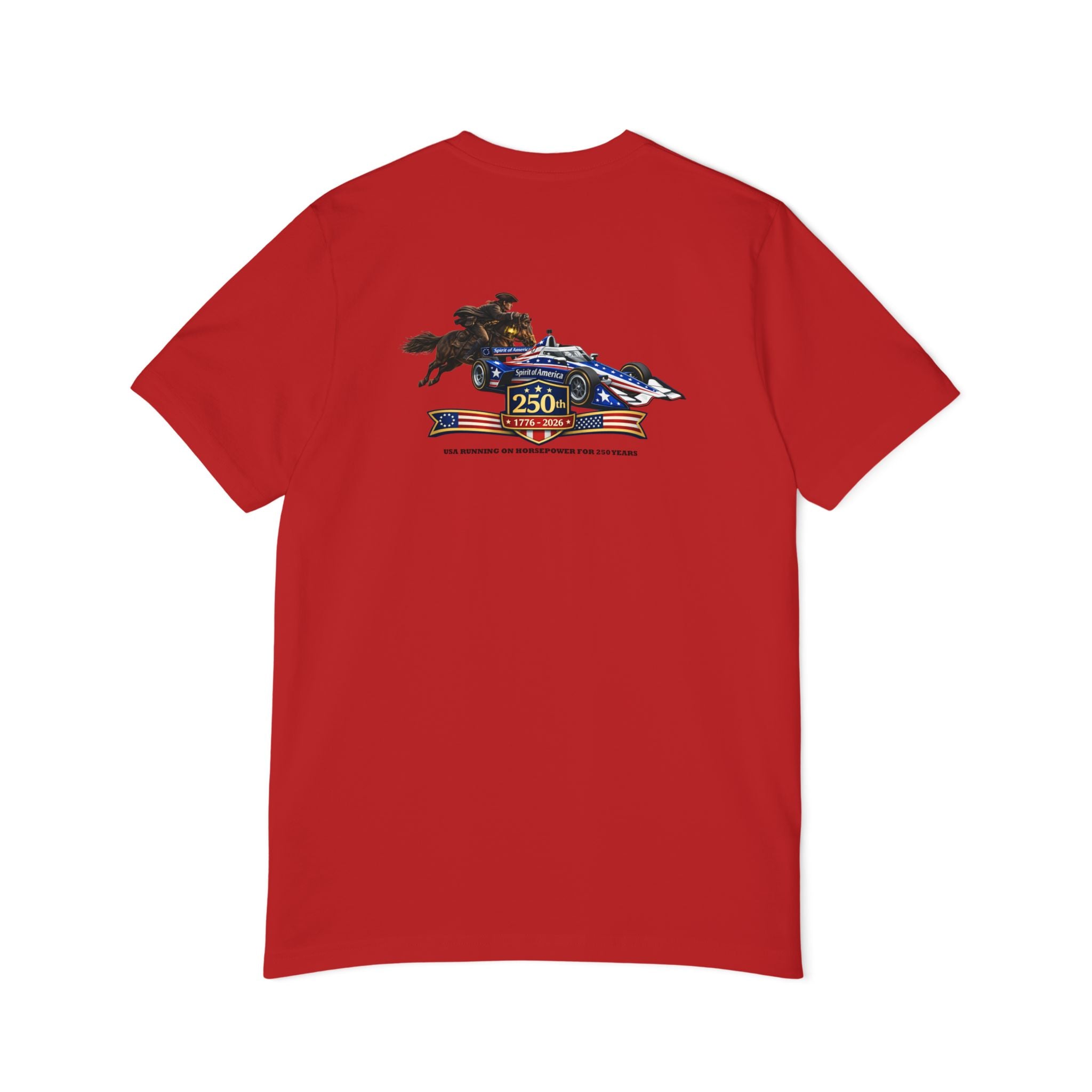 Indy 250 Racing Tee — American Race Car & Bull Rider Graphic T‑Shirt