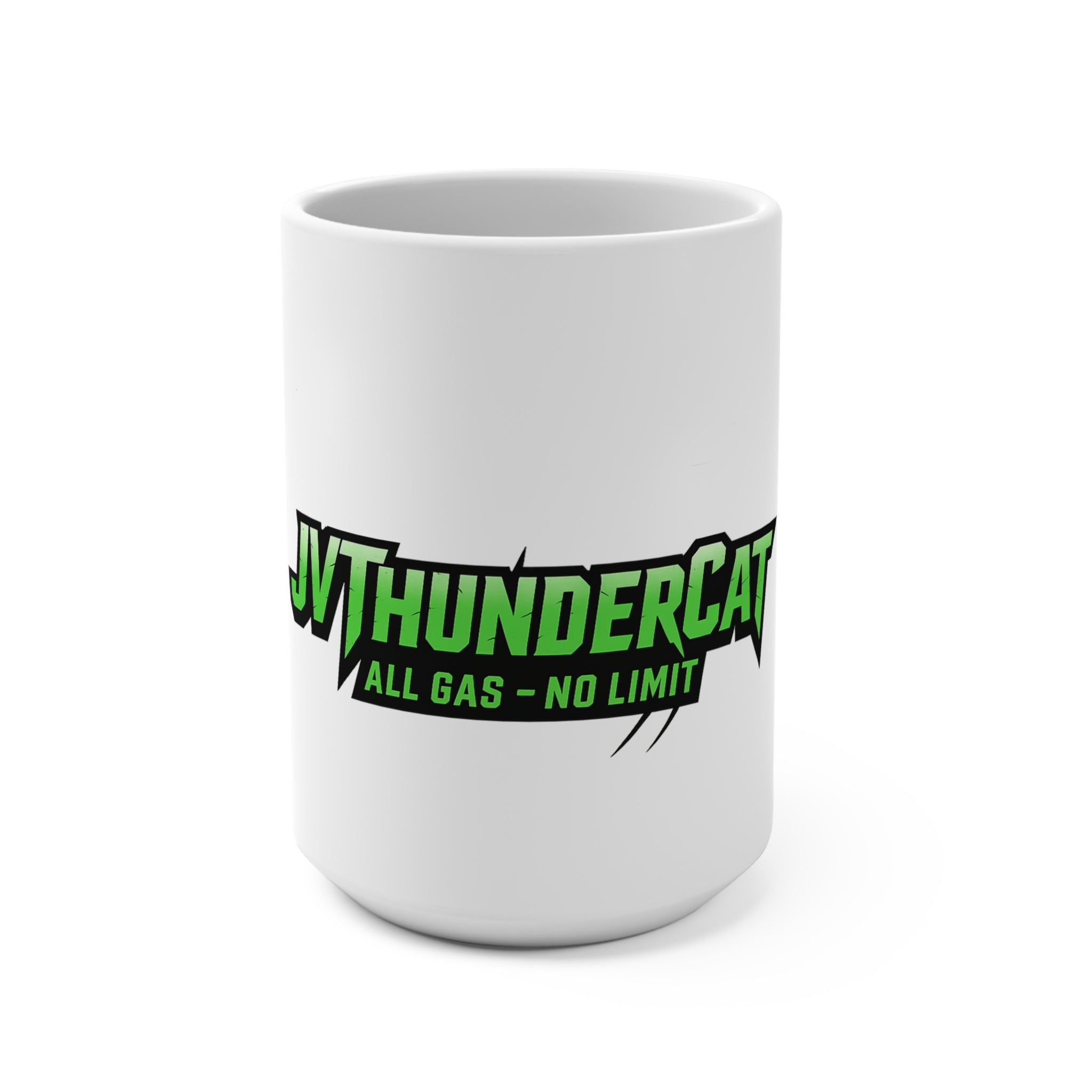 JVThunderCat 15oz Mug - Perfect for Coffee Lovers, Unique Gift, Home Decor, Collectible, Great for Birthdays, Holidays