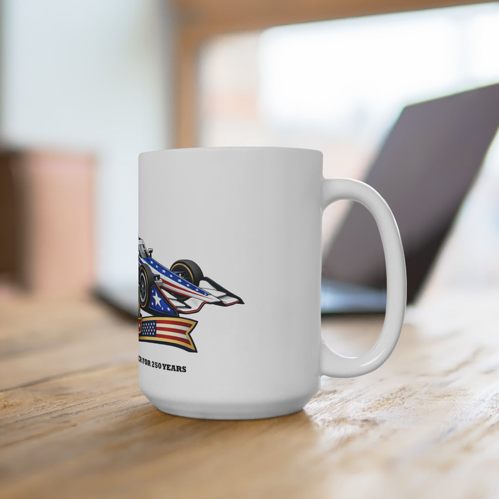 250th Anniversary America Horsepower Racing Mug — Spirit of America 1776–2026
