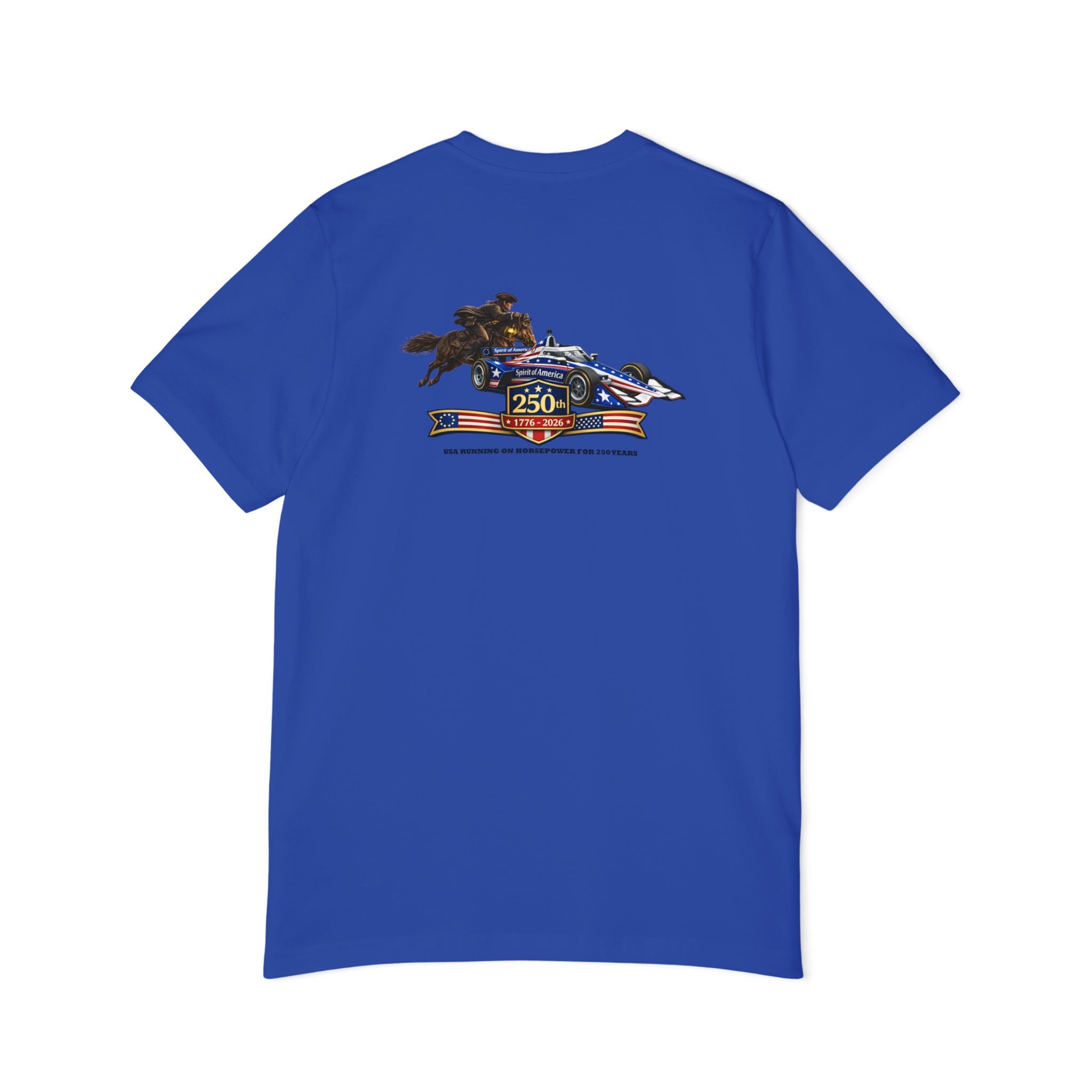 Indy 250 Racing Tee — American Race Car & Bull Rider Graphic T‑Shirt