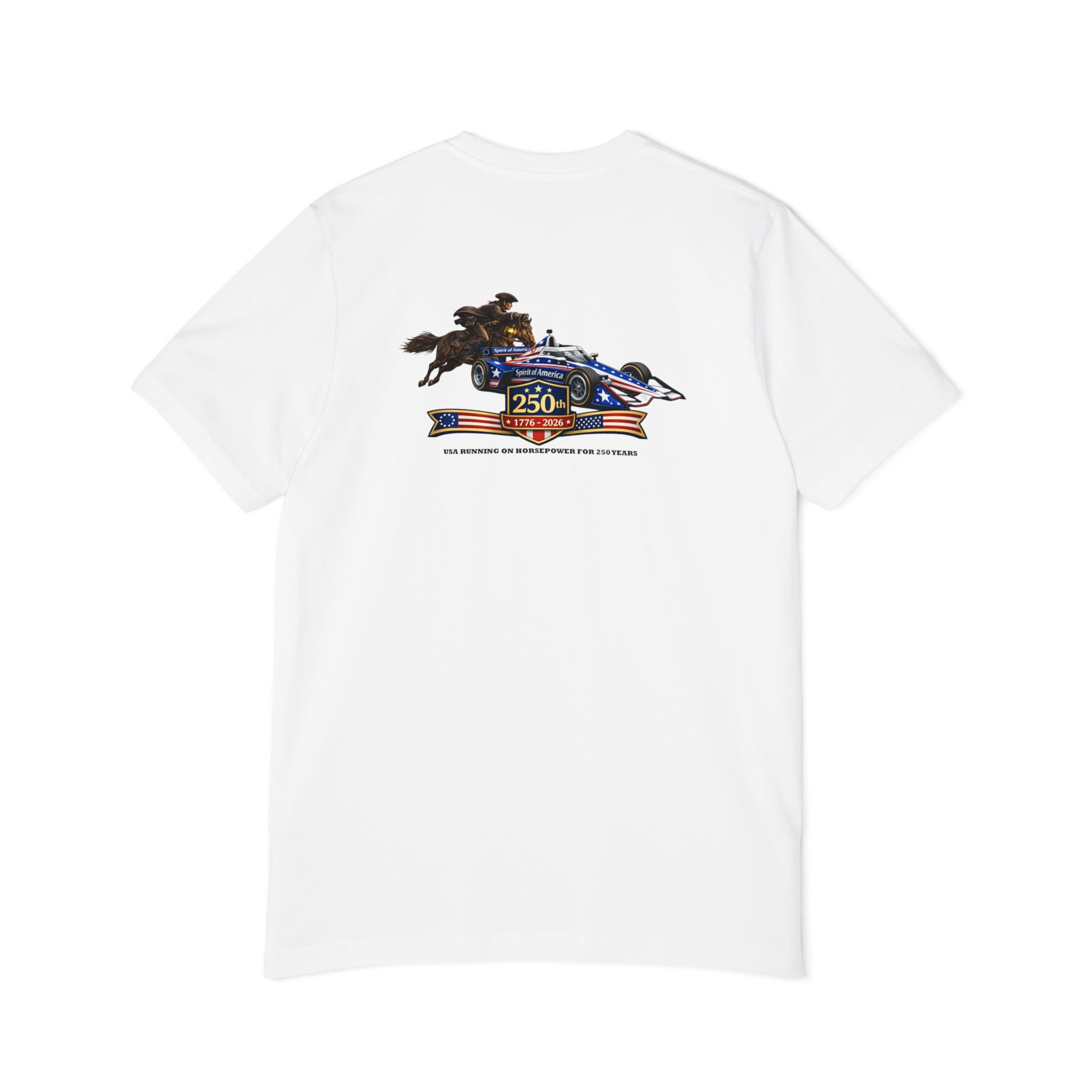 Indy 250 Racing Tee — American Race Car & Bull Rider Graphic T‑Shirt