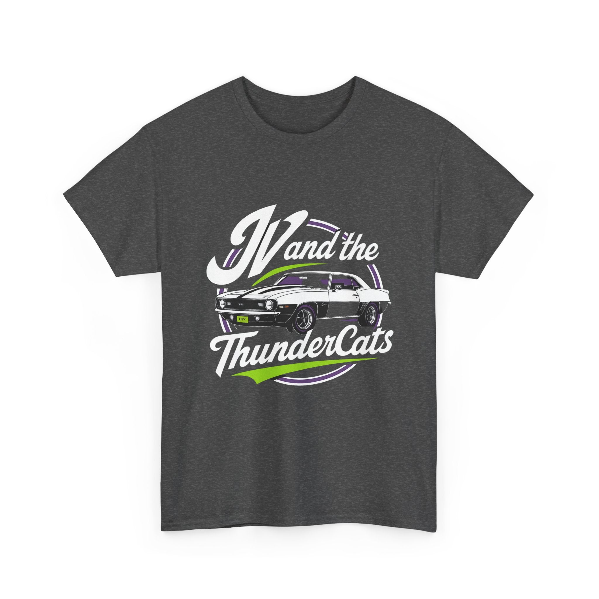 JV & The Thundercats 69 Camero Car Tee — "TV and the Thundercats" Retro Muscle Car Shirt
