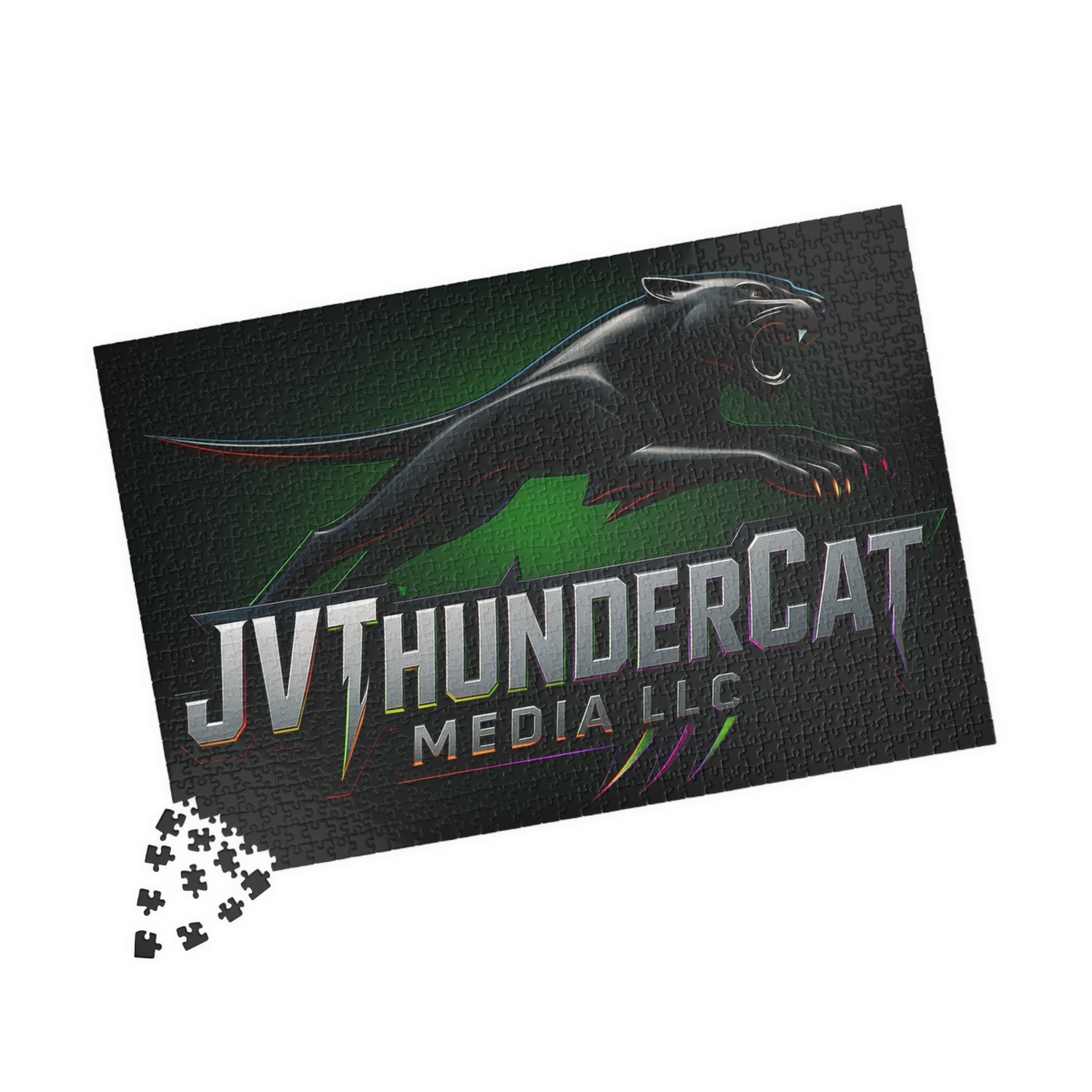 JVThunderCat Media Logo Puzzle — Puma Black Cat Jigsaw (1014 pcs)